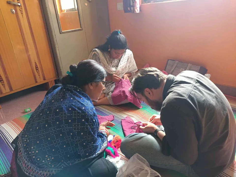 A lesson in Lambani Embroidery